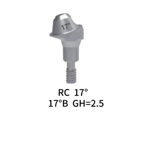 Straumann Compatible RC Multi-Unit Angled Abutment 17° GH=2.5 Type B