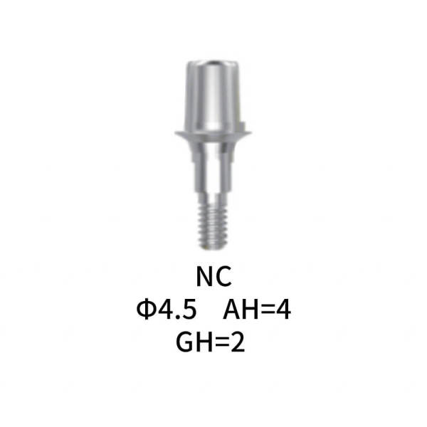 Straumann Compatible NC Abutment Φ4.5 AH=4 GH=2