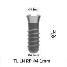 Straumann Compatible TL LN RP Dental Implant, D4.1 mm, 12 mm