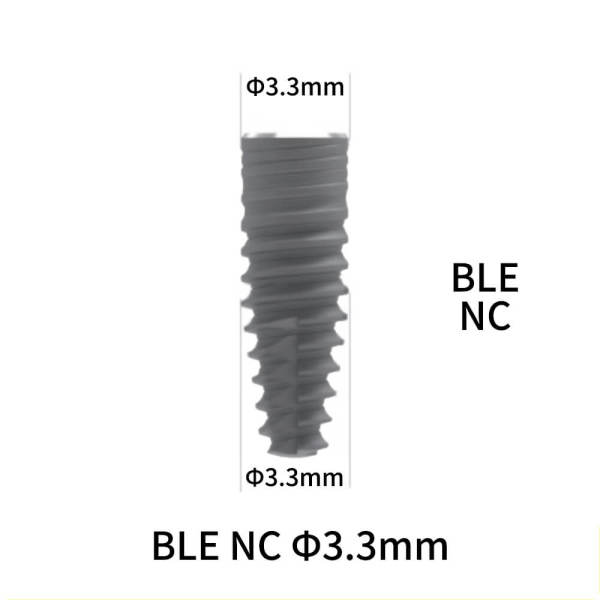 Straumann Compatible BLE NC Dental Implant, D3.3 mm, 8 mm