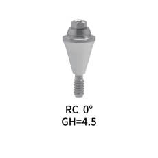 Straumann Compatible RC Multi-Unit Angled Abutment 0° GH=4.5