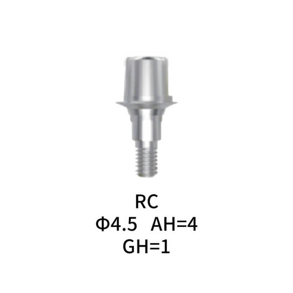 Straumann Compatible Dental Abutment RC TI Base Φ4.5 AH=4 GH=1