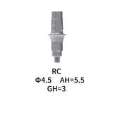 Straumann Compatible RC Cement_retained Abutment Φ4.5 AH5.5 GH3