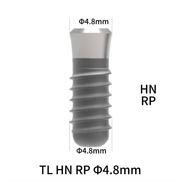 Straumann Compatible TL HN RP Dental Implant, D4.8 mm, 14 mm