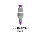 Straumann Compatible Dental BL RC Impression Cap Φ4.5 H=11 MM Closed Tray