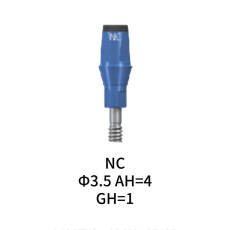Straumann Compatible NC Cementable Abutment Φ3.5 AH4 GH1