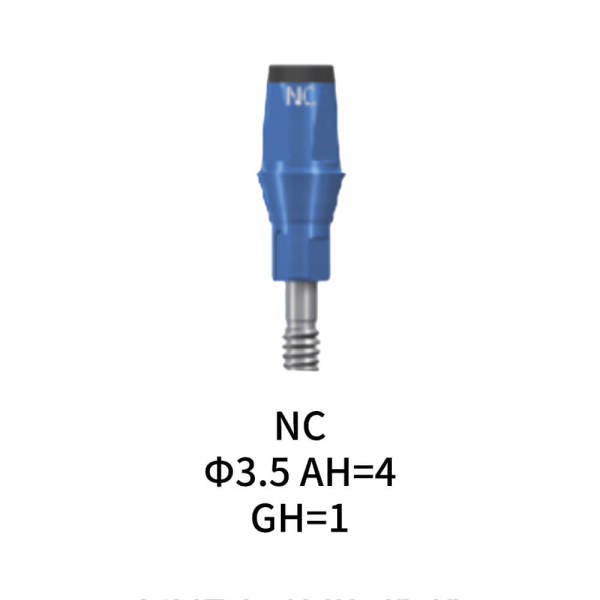 Straumann Compatible NC Cementable Abutment Φ3.5 AH4 GH1