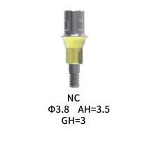 Straumann Compatible NC Cement-retained Abutment Φ3.8 AH3.5 GH3