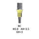 Straumann Compatible NC Cement-retained Abutment Φ3.8 AH3.5 GH3
