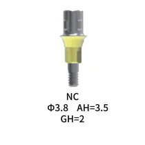 Straumann Compatible NC Cement-retained Abutment Φ3.8 AH3.5 GH2