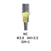 Straumann Compatible NC Cement-retained Abutment Φ3.8 AH3.5 GH1