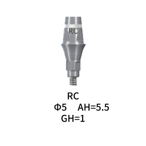 Straumann Compatible Dental Abutment RC Cementable Φ3.5 AH=5.5 GH=1