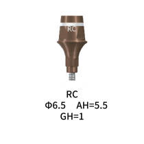 Straumann Compatible RC Cementable Abutment Φ6.5 AH=5.5 GH=1