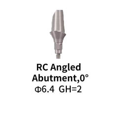 Straumann Compatible RC Angled Abutment 0°, Gingiva Height 2mm Φ6.4 with screw