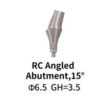 Straumann Compatible RC Angled Abutment 15°, Gingiva Height 3.5mm Φ6.4 with screw