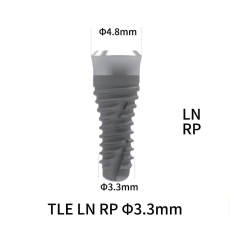 Straumann Compatible TLE LN RP Dental Implant, D3.3 mm, 8 mm