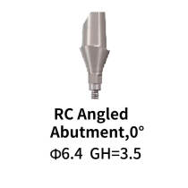 Straumann Compatible RC Angled Abutment 0°, Gingiva Height 3.5mm Φ6.4 with screw