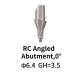 Straumann Compatible RC Angled Abutment 0°, Gingiva Height 3.5mm Φ6.4 with screw