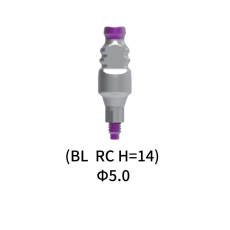 Straumann Compatible Dental BL RC Impression Cap Φ5 H=14 MM Closed Tray