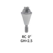 Straumann Compatible RC Multi-Unit Angled Abutment 0° GH=2.5