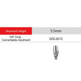 Straumann Compatible Dental WP Octa Abutment Diameter 5.5mm Cement-retained