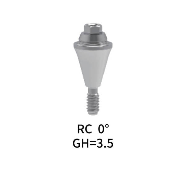 Straumann Compatible RC Multi-Unit Angled Abutment 0° GH=3.5