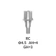 Straumann Compatible Dental Abutment RC TI Base Φ4.5 AH=4 GH=3