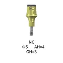 Straumann Compatible NC Cementable Abutment Φ5 AH4 GH3