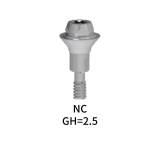 Straumann Compatible NC Screw-retained Multiunit Abutment GH=2.5