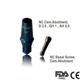 Straumann Compatible NC Cementable. Abutment, D3.5 , GH 2 mm AH 5.5mm with screw