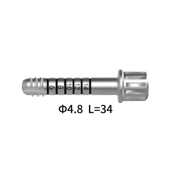 Straumann Compatible TL Tap For Ratchet dental implant surgical kit D4.8 L=34