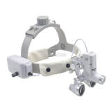 Dental Binocular Loupes Headband Medical Surgical Magnifier LED Head light