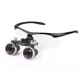 Dental Medical Surgical Binocular Loupe Optical Glass Magnifier Silver 3.5X-420
