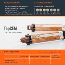 8g Dental cement self adhesive dual cure resin cement with automix syringe