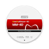 Dental Prime MaxMultilayer 4D (MM-4D) Zirconia Block 20 Shade 98x22