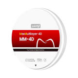 Dental Prime MaxMultilayer 4D (MM-4D) Zirconia Block 20 Shade 98x22