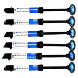 9 shades Dental DENTEX Syringe Universal Light Cure Composite Resin 4g/Syringe