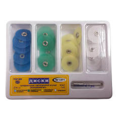 Dental Polishing Discs Reduction Contouring Mandrel Consumables Stripes 40 14mm