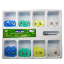Dental Polishing Discs Gross Reduction Contouring Mandrel Consumables Stripes 80