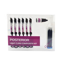 Dental Posterior Light Cure Composite resin Kit 6 Syringe/kit 4g/Syringe