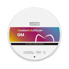 Dental Prime Gradient Multilayer (GM-3D) Zirconia Block 20 Shade 98x25