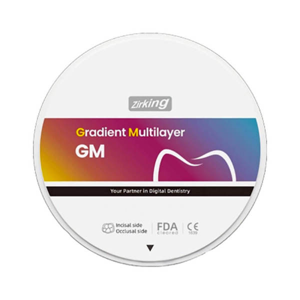 Dental Prime Gradient Multilayer (GM-3D) Zirconia Block 20 Shade 98x14