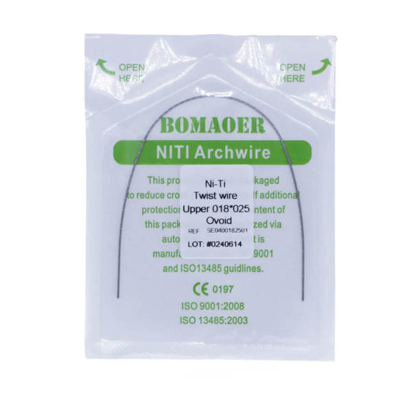 10pc Dental Orthodontic Ni-Ti Rectangular Twist wire Ovoid BOMAOER 1pc/pack