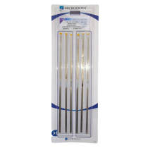 6pcs Dental Stainless steel Coated Fine Diamond Polishing Strip Serrated 2.55mm
