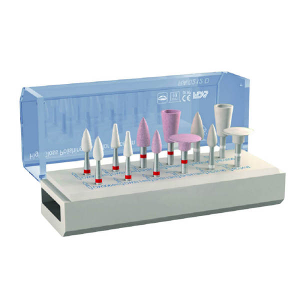 12PCS/kit Dental Clinic Use High Gloss Polisher RA Kit For Procelain RA0212D