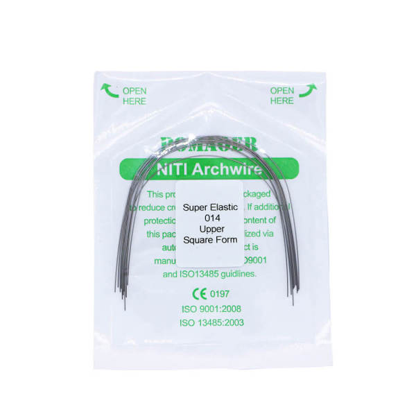 10 packs Dental Orthodontic super elastic niti round arch wires Square form