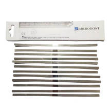 12pcs Dental stainless steel aluminum plated polishing strip 4.0mm double-sided