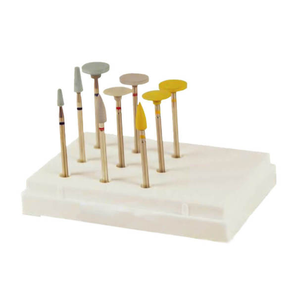 Dental Polishing zirconia tooth set HP 0712 For Low Speed Handpiece 12pcs/kit