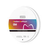 Dental Prime Gradient Multilayer (GM-3D) Zirconia Block 20 Shade 98x14