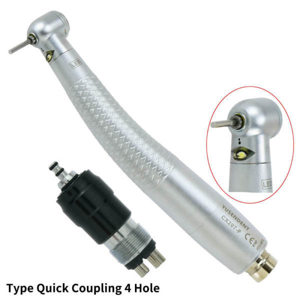 YUSENDENT Dental Self-Power LED Handpiece Mini Head With NSK Coupler 4 Hole
